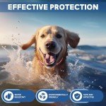 4 Pack Flea and Tick Collar for Dogs- Adjustable Dog Flea and Tick Collar- 32 Months Dog Flea and Tick Treatment - Water Resistant Dog Flea Collars for Puppy Small Medium Large Dog- Red & White