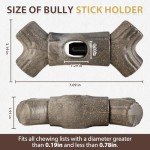 Bully Stick Holder for Dogs Bully Stick Safety Holder for Small Medium and Large Dogs Yak Chew Holder Dog Bone Holder for Chew Sticks Prevent Choking Suitable for Various Bully Sticks and Dog Sizes
