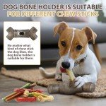Bully Stick Holder for Dogs Bully Stick Safety Holder for Small Medium and Large Dogs Yak Chew Holder Dog Bone Holder for Chew Sticks Prevent Choking Suitable for Various Bully Sticks and Dog Sizes
