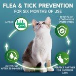 Flea Treatment for Cat Flea and Tick Prevention for Cats Kitten, 6-Month Supply, Cat Flea Treatment & Control, Repellent, Fast Acting Topical Drops for Cats, Over 1.5 lbs, 24-Hour Protect