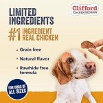 Clifford® Chicken Jerky Dog Treats | Healthy Dog Treats Small Dogs, Medium and Large Dogs | Real Chicken Jerky for Dogs, Grain Free, Rawhide Free Dog Chews - Just Two Ingredients (6oz)
