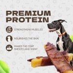 KUADELRO Duck Wrapped Double Sweet Potato Dog Treats, High Protein Duck Jerky Dog Treats Low Fat Dog Training Treats for Dog Snacks Soft Healthy Dog Chews for Small Medium Large Dogs 10.54oz