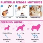 Collagen for Dogs, Liquid Collagen for Dogs Joint Supplements, Helps Aid Hip & Joint Care for Dogs - Improves Mobility Skin and Coat Health, Dog Digestive Aid Bacon Flavor 2 Fl Oz