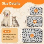 Nobleza Waterproof Dog Cat Blanket, 3PCS Warm Soft Pet Blanket Set for Sofa Bed Indoor Sleep Furniture Protector Outdoor Car, Puppy Winter Blanket for Large Medium Small Pet, Reversible Sherpa Fleece