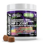 Hip and Joint Supplement Dogs with Glucosamine for Dogs + Chondroitin, Turmeric, Hyaluronic Acid, MSM, Salmon Oil, Collagen, Vitamin C, Omega 3 Senior Dog Supplements Beef Flavor By Clean Pets - 1Pack