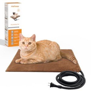 Pet Heating Pad, Electric Heated Pad for Dog Cat, Warm Mat Waterproof Dogs Cats Beds with Constant Temperature,Chew Resistant Cord, Comfortable Heater Heater Blanket Puppy and Kitten (S:16'' x 13'')