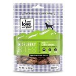 I and love and you Nice Jerky Bites - Beef + Lamb - Grain Free, Real Beef, Training Treat, Chewy Dog Treats, Filler Free, 4oz