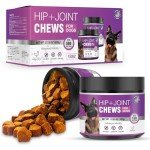 Glucosamine for Dogs Joint Support Supplement 300 Dog Hip and Joint Chondroitin Chews Treats with MSM Hemp Dog Joint Pain Relief Mobility Supplements Fit All Large Small Medium Breed Chicken Flavor