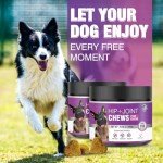 Glucosamine for Dogs Joint Support Supplement 300 Dog Hip and Joint Chondroitin Chews Treats with MSM Hemp Dog Joint Pain Relief Mobility Supplements Fit All Large Small Medium Breed Chicken Flavor