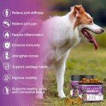 Glucosamine for Dogs Joint Support Supplement 300 Dog Hip and Joint Chondroitin Chews Treats with MSM Hemp Dog Joint Pain Relief Mobility Supplements Fit All Large Small Medium Breed Chicken Flavor