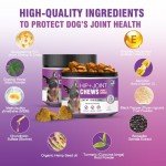 Glucosamine for Dogs Joint Support Supplement 300 Dog Hip and Joint Chondroitin Chews Treats with MSM Hemp Dog Joint Pain Relief Mobility Supplements Fit All Large Small Medium Breed Chicken Flavor
