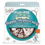 The Lazy Dog Cookie Co. Original Pup-Pie, Happy Adoption Day, Dog Celebration Treat, Gotcha Day, Pre-Sliced into 10 Dog Biscuits, Made in USA, 6 in., 5 oz. (Pack of 1)