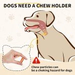 Bully Stick Holder for Dogs - Durable Safety Chew Holder for Bone Chew and Treat Holder Cute Rocket Shap Bully Stick Holder for Small Medium and Large Dogs, Safe for Dog Enjoy Chewing Time