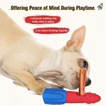 Bully Stick Holder for Dogs - Durable Safety Chew Holder for Bone Chew and Treat Holder Cute Rocket Shap Bully Stick Holder for Small Medium and Large Dogs, Safe for Dog Enjoy Chewing Time