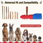 Bully Stick Holder for Dogs - Durable Safety Chew Holder for Bone Chew and Treat Holder Cute Rocket Shap Bully Stick Holder for Small Medium and Large Dogs, Safe for Dog Enjoy Chewing Time