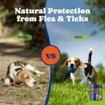 YoYoBay Flea and Tick Prevention for Dogs Chewable - 170 Soft Chews, Duck & Pear Flavor - Dog Flea and Tick Treatment Chewable, Natural Defense- Dog Immune Support Supplement