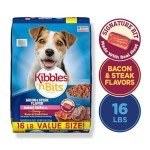 Kibbles 'n Bits Mini Bits Bacon & Steak Flavor, Dry Small Breed Dog Food, 16-Pound Bag