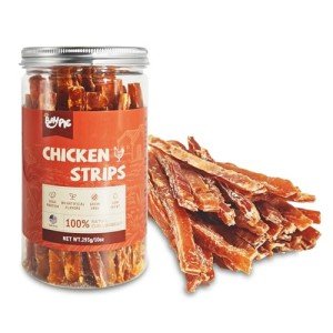 BAYPIE Chicken Jerky Dog Treats,Single Ingredient High Protein Dried Dog Chicken Strips,Best Chews for Training Small & Large Dogs,100% Chicken Breast Dogs Treats,10 oz