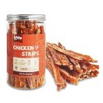 BAYPIE Chicken Jerky Dog Treats,Single Ingredient High Protein Dried Dog Chicken Strips,Best Chews for Training Small & Large Dogs,100% Chicken Breast Dogs Treats,10 oz