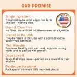 BAYPIE Chicken Jerky Dog Treats,Single Ingredient High Protein Dried Dog Chicken Strips,Best Chews for Training Small & Large Dogs,100% Chicken Breast Dogs Treats,10 oz