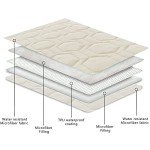 Tcksstex Waterproof and Anti-Slip Dog Bed Cover and Pet Blanket Sofa Pet Bed Mat ，car Incontinence Mattress Protectors Furniture Couch Cover for Most Cats Dogs, Pets（52x82-Ivory）