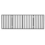 Indoor Pet Gate - 4-Panel Folding Dog Gate for Stairs or Doorways - 72x24-Inch Freestanding Pet Fence for Cats and Dogs by PETMAKER (Black)