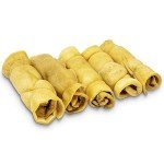 Wild Eats Water Buffalo Retriever Style Cheek Roll Dog Chews-5 Pack (Long Lasting Chews, Treats, Bones for Aggressive Chewers & Large Dogs) Great Substitute Pig Ears Dogs