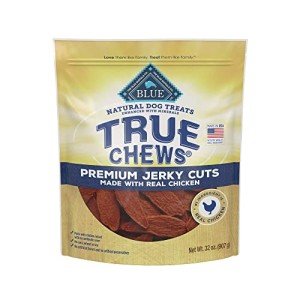 Blue Buffalo True Chews Premium Jerky Cuts Dog Treats, Made in the USA with Natural Ingredients, Chicken, 32-oz Bag