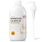 Salmon Oil for Dogs and Cats, 32 oz - Omega-Rich Supplement for Healthy Skin & Coat, Joint & Immune Support - All-Natural Fish Oil Liquid - Premium Pet Care, Made in USA