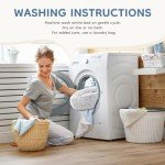 Sweetcrispy Calming Donut Dog & Cat Bed, Machine Washable Cuddle Warming Cozy Fluffy Faux Fur Plush Round Dog Bed, Anti-Anxiety Waterproof Anti-Slip Pet Bed for Small Medium Dogs and Cats,20 inches