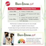 SPOT Bam-Bones Plus T Bone - Bamboo Fiber & Nylon, Durable Long Lasting Dog Chew for Aggressive Chewers – Great Toy for Adult Dogs & Teething Puppies Under 30lbs, Non-Splintering, 4in, Beef Flavor