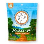 HappyTails Journey Up, Pumpkin Power Up Jerky Treats for Dogs with Beef, Pumpkin & Carrots-Made in USA-Prebiotics for Gut & Immune Health, Omega 3 & 6 for Skin & Coat, Small-Large Dogs, 6 oz.
