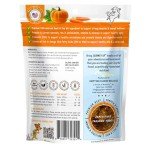 HappyTails Journey Up, Pumpkin Power Up Jerky Treats for Dogs with Beef, Pumpkin & Carrots-Made in USA-Prebiotics for Gut & Immune Health, Omega 3 & 6 for Skin & Coat, Small-Large Dogs, 6 oz.