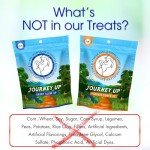 HappyTails Journey Up, Pumpkin Power Up Jerky Treats for Dogs with Beef, Pumpkin & Carrots-Made in USA-Prebiotics for Gut & Immune Health, Omega 3 & 6 for Skin & Coat, Small-Large Dogs, 6 oz.