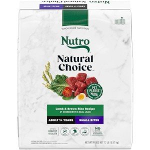 Nutro Natural Choice Small Bites Adult Dry Dog Food, Lamb and Brown Rice Recipe, 12 lbs.