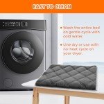 Vannon Self Heating Cat Mat Self Warming Dog Cat Bed Pad Heat Reflective Soft Dog Crate Pad Thermal Pet Mat for Outdoor Indoor Pets, Anti-Slip, Washable, Grey (S:18.9" x 27.6")