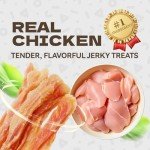 KUADELRO Chicken Jerky Dog Treats，Real Chicken Strips Dog Chews Dog Training Treats for Dog Snacks Healthy Dog Treats for Small Medium Large Dogs 10.54oz