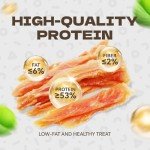 KUADELRO Chicken Jerky Dog Treats，Real Chicken Strips Dog Chews Dog Training Treats for Dog Snacks Healthy Dog Treats for Small Medium Large Dogs 10.54oz