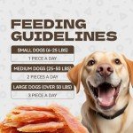 KUADELRO Chicken Jerky Dog Treats，Real Chicken Strips Dog Chews Dog Training Treats for Dog Snacks Healthy Dog Treats for Small Medium Large Dogs 10.54oz