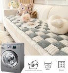 AMTARP Dog Couch Cover Protector, Dog Couch Coves for Sofa, Couch Cushion for Dogs Washable, Pet Mat Bed Couch Covers for Large Dogs (27.5 x 70.86 inch, Blue - Gray)