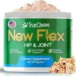 New Flex TrueCanine Dog Joint and Hip Supplement - All Natural Dog Joint Supplement with Green Lipped Mussel, MSM, DHA & Collagen for Dogs, Joint Supplement for Dogs - Chicken Flavor, 2oz Powder