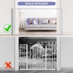 Retractable Baby Gates Extra Wide, PRObebi Retractable Dog Gate for The House Extends to 54" Wide 34" Tall, Gates for Baby Indoor, Stair Gate for Outdoor, Staris, Hallways, Doorways, Deck, Porch