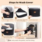 Nobleza Dog Car Seat, Warm Elavated Dog Booster Sofa Seat Non-Slip Travel Bed for Car Truck SUV with Adjustable Safety Buckle Storage Pockets, Washable Detachable Elevated for Small Medium Pet Outing