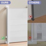 Retractable Baby Gates Extra Wide, PRObebi Retractable Dog Gate for The House Extends to 54" Wide 34" Tall, Gates for Baby Indoor, Stair Gate for Outdoor, Staris, Hallways, Doorways, Deck, Porch