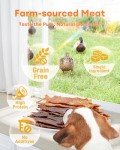 Pawaura Chicken & Duck Jerky Dog Treats - Natural Dog Treats, 17.6 oz Sealed Box, No Glycerin, No Salt, Preservative-Free, Perfect for Training & Healthy Snacking