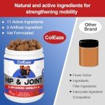 ColEaze Glucosamine for Dogs 200 Count Joint Supplement for Puppy's and Senior's with Chondroitin MSM Turmeric Lamb Flavor