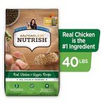 Rachael Ray Nutrish Premium Natural Dry Dog Food, Real Chicken & Veggies Recipe, 40 Pounds (Packaging May Vary)