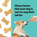 Wiggles & Wags 1 Soft Chews Peanut Butter Recipe Bone-Shaped (1-6 oz) Bag