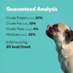 Wiggles & Wags 1 Soft Chews Peanut Butter Recipe Bone-Shaped (1-6 oz) Bag