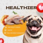 KUADELRO Chicken Rings Dog Treats, Natural Chicken Breast Chicken Jerky Dried Tenders Dog Chews Dog Training Treats for Dog Snacks Healthy Dog Treats for Small Medium Large Dogs 10.54oz